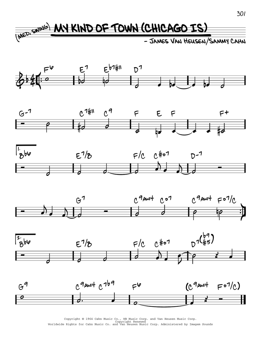 My Kind Of Town (Chicago Is) Piano scores gallery preview page 1