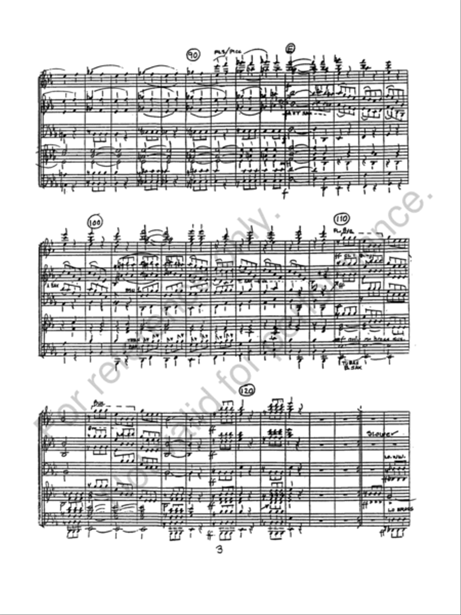 Symphony #5 In C Minor (1st Mvt.) Concert Band scores gallery preview page 4