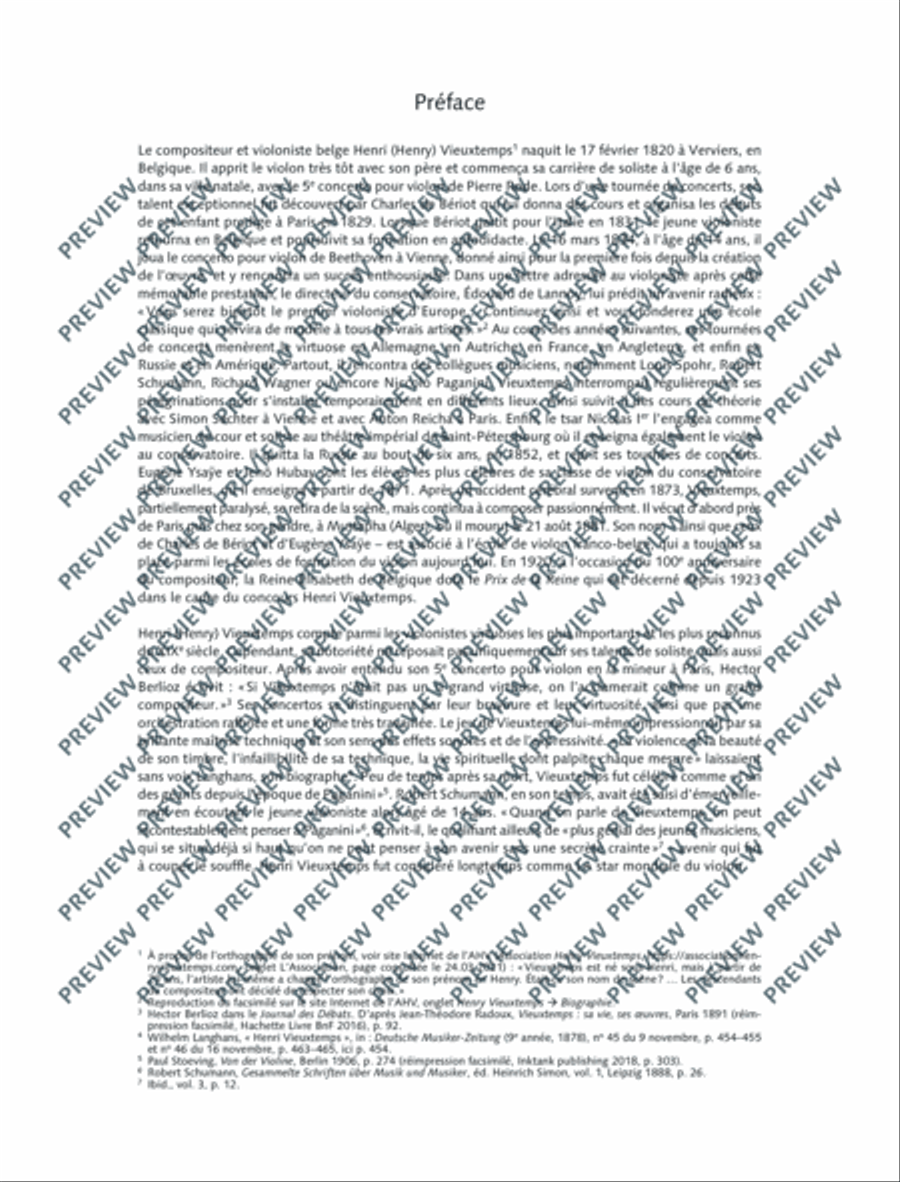 Henri Vieuxtemps Repertoire Violin Solo scores gallery preview page 9