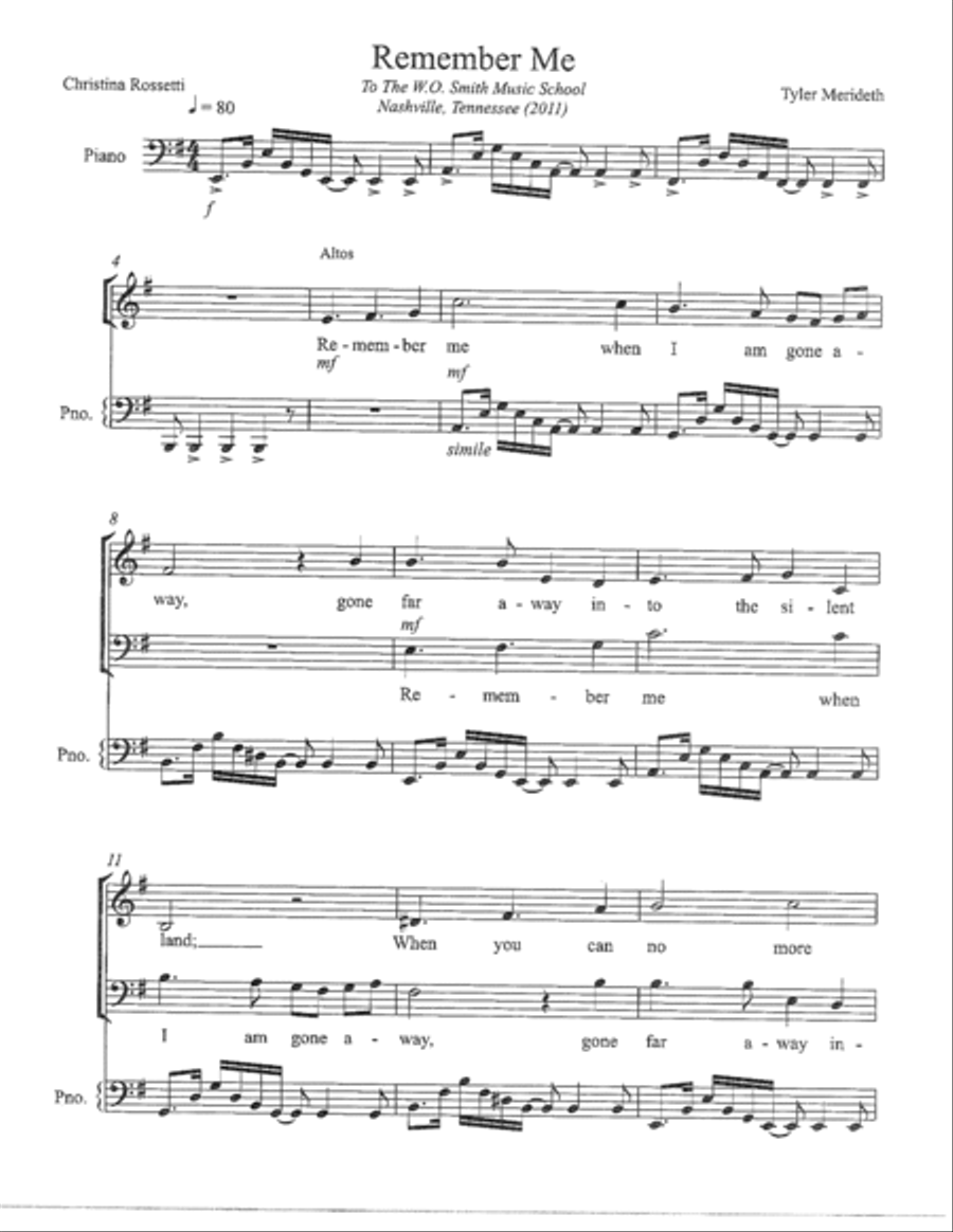 Remember Me 3-Part scores gallery preview page 3