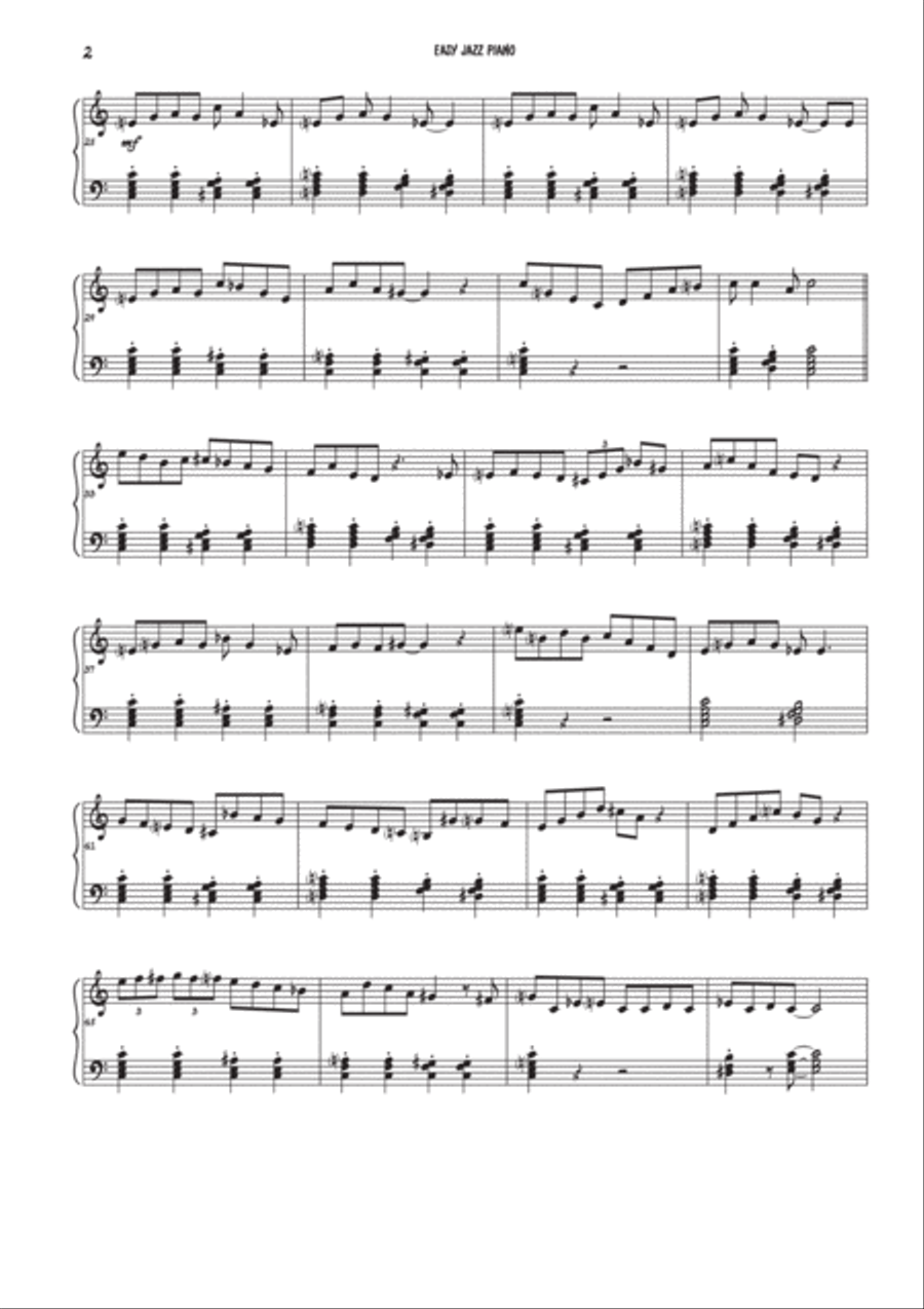 Easy jazz piano Piano Method scores gallery preview page 2