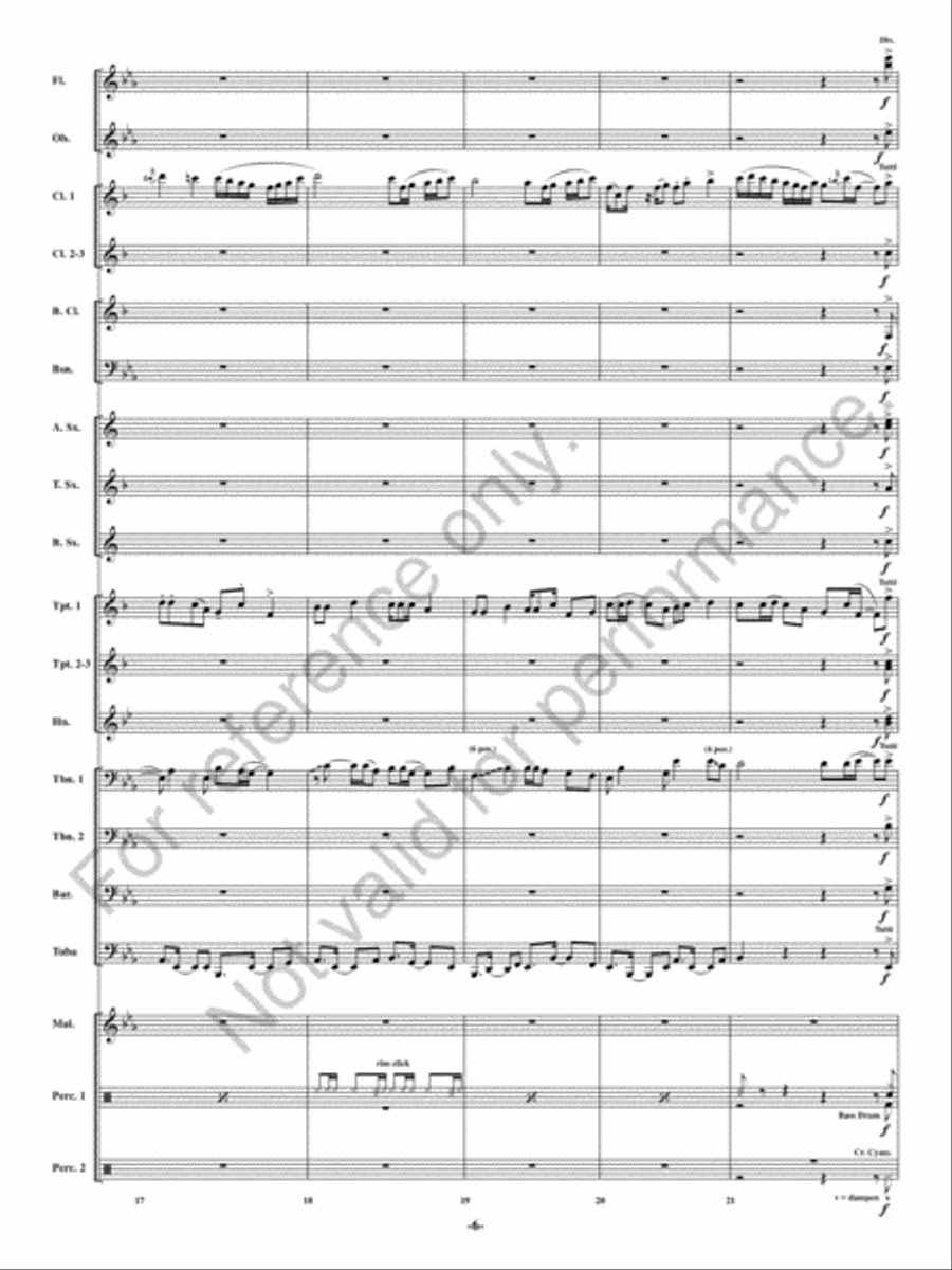 When Saint Nick Comes Marching In Concert Band scores gallery preview page 5