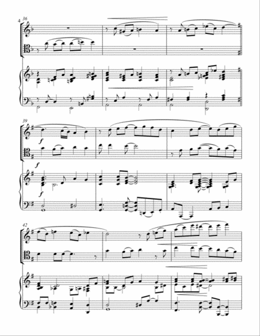 For The Beauty Of The Earth Piano Trio scores gallery preview page 4