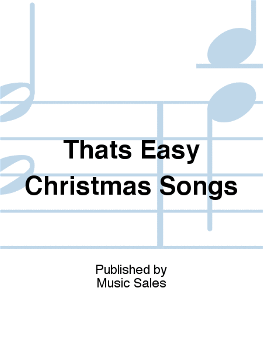 Thats Easy Christmas Songs Trumpet Solo scores gallery preview page 1
