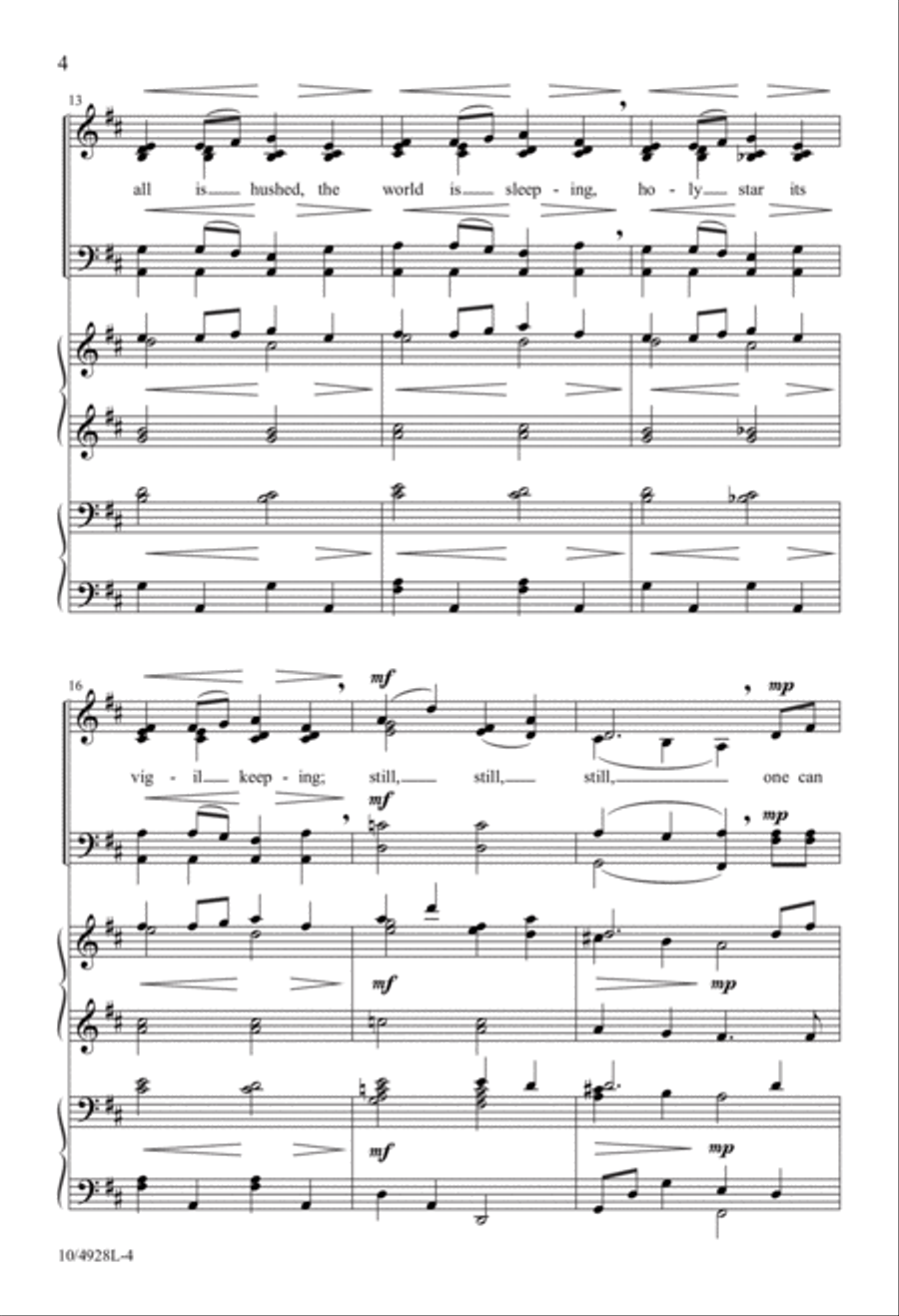Still, Still, Still 4-Part scores gallery preview page 4