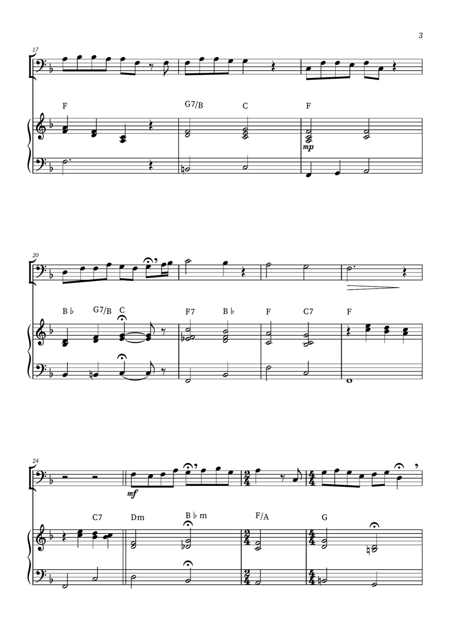When She Loved Me Bassoon scores gallery preview page 3