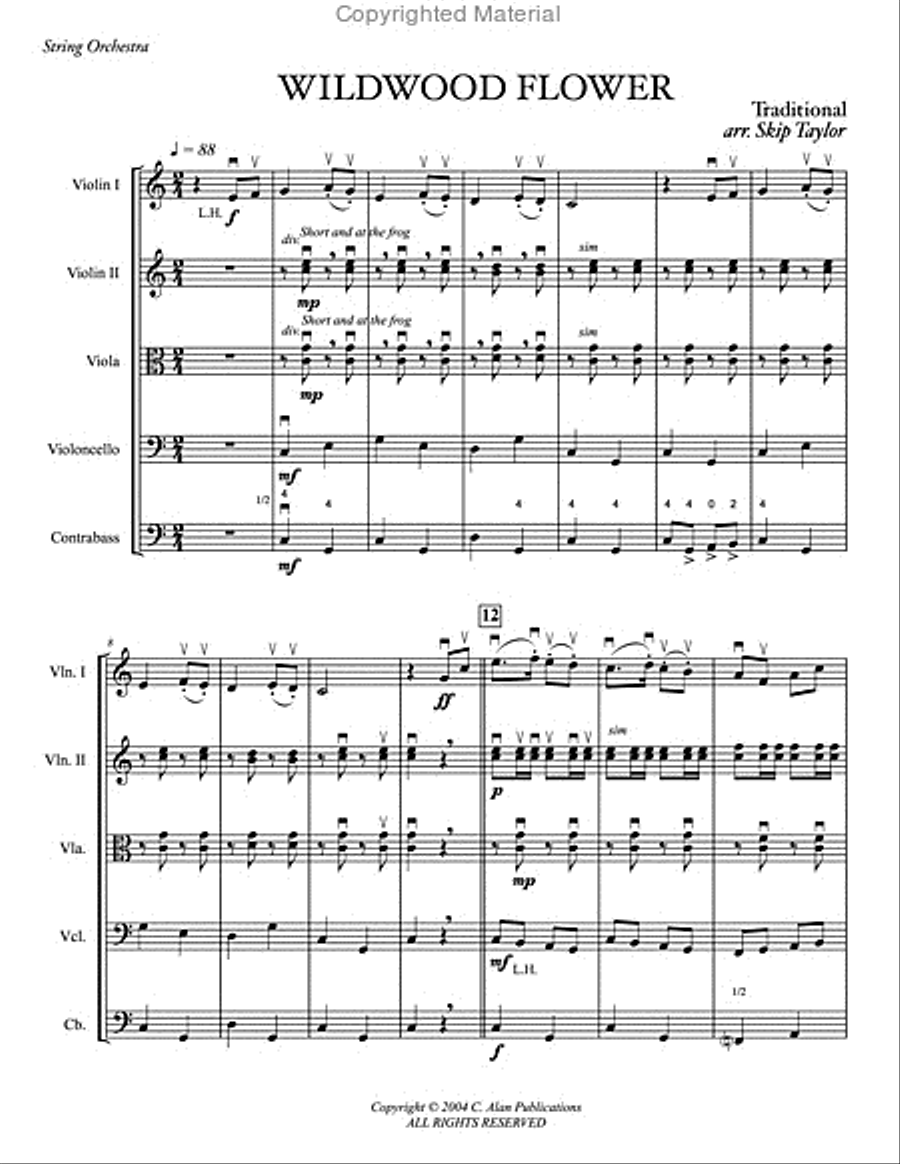 Wildwood Flower String Orchestra scores gallery preview page 2