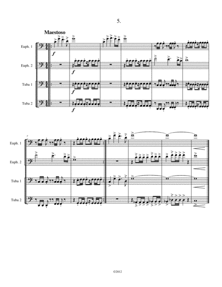 Stylized Warm-Ups for the Modern Tuba Quartet image number null