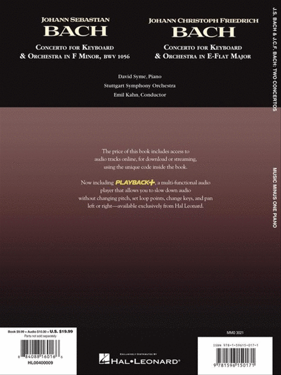 J.S. Bach – Concerto in F Minor, BMV1056 & J.C.F. Bach – Concerto in E-flat Major Piano Solo scores gallery preview page 6