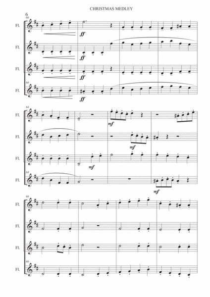 Christmas medley - Flute quartet image number null