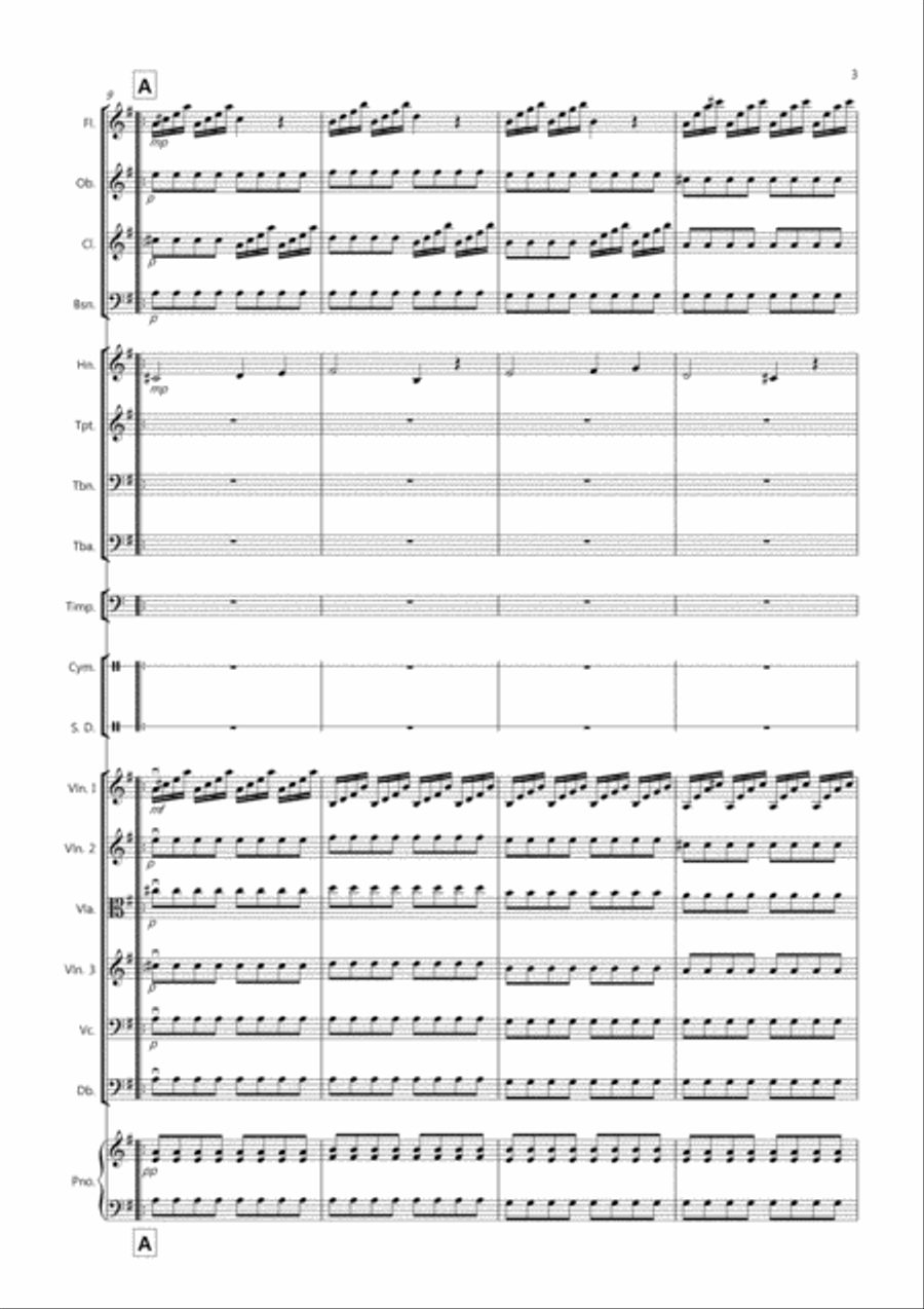 Zadok the Priest for School Orchestra Full Orchestra scores gallery preview page 3
