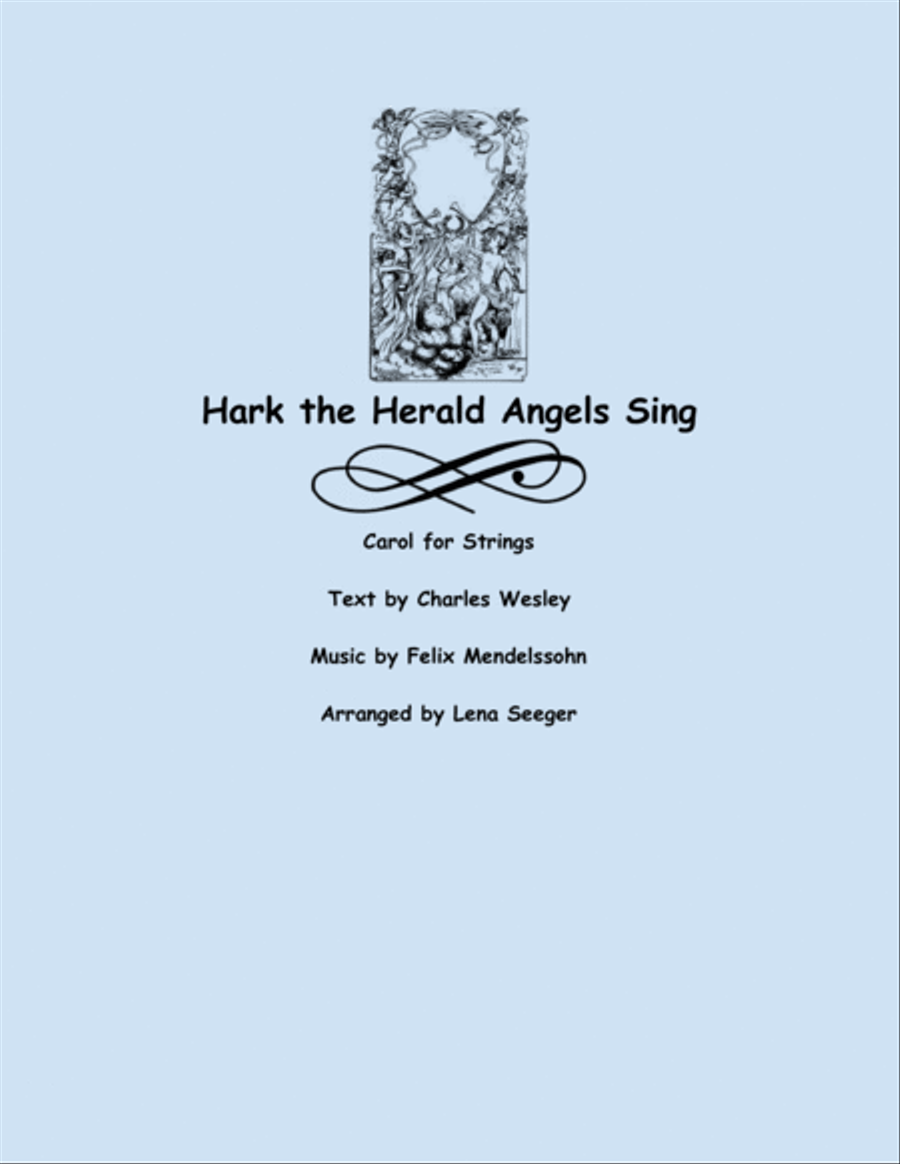 Hark! the Herald Angels Sing Hark! the Herald Angels Sing String Quartet scores gallery preview page 1
