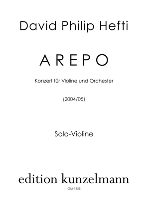 Book cover for AREPO, Concerto for violin and orchestra