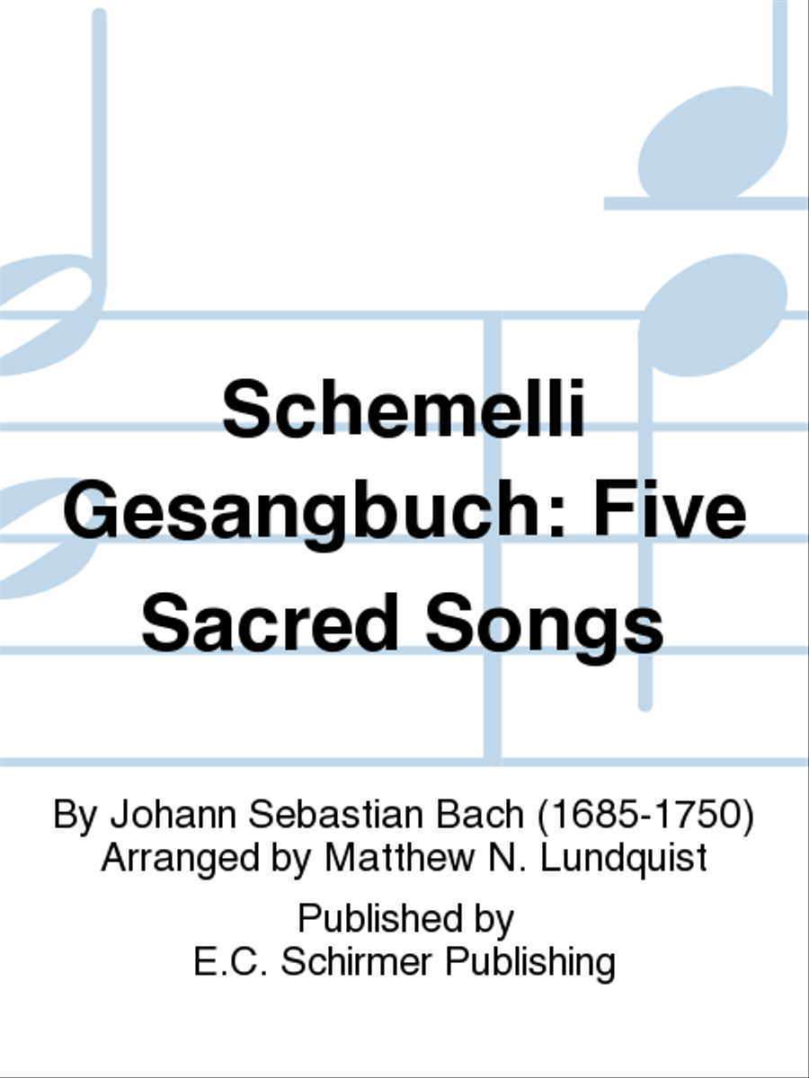 Schemelli Gesangbuch: Five Sacred Songs Unison Choir scores gallery preview page 1