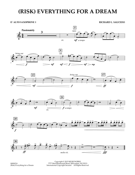 (Risk) Everything for a Dream - Eb Alto Saxophone 1