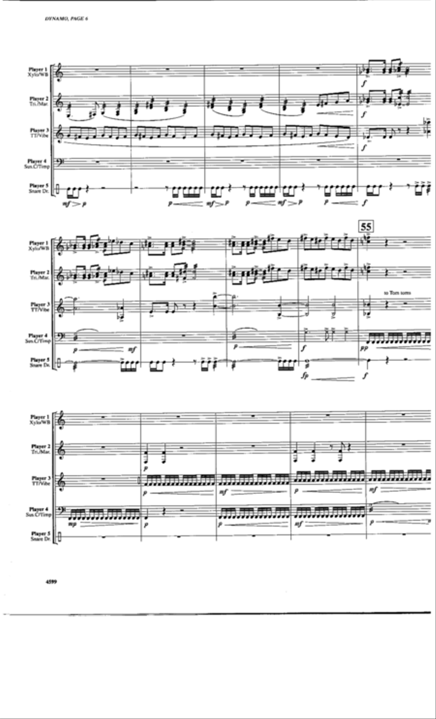 Dynamo Percussion Ensemble scores gallery preview page 5