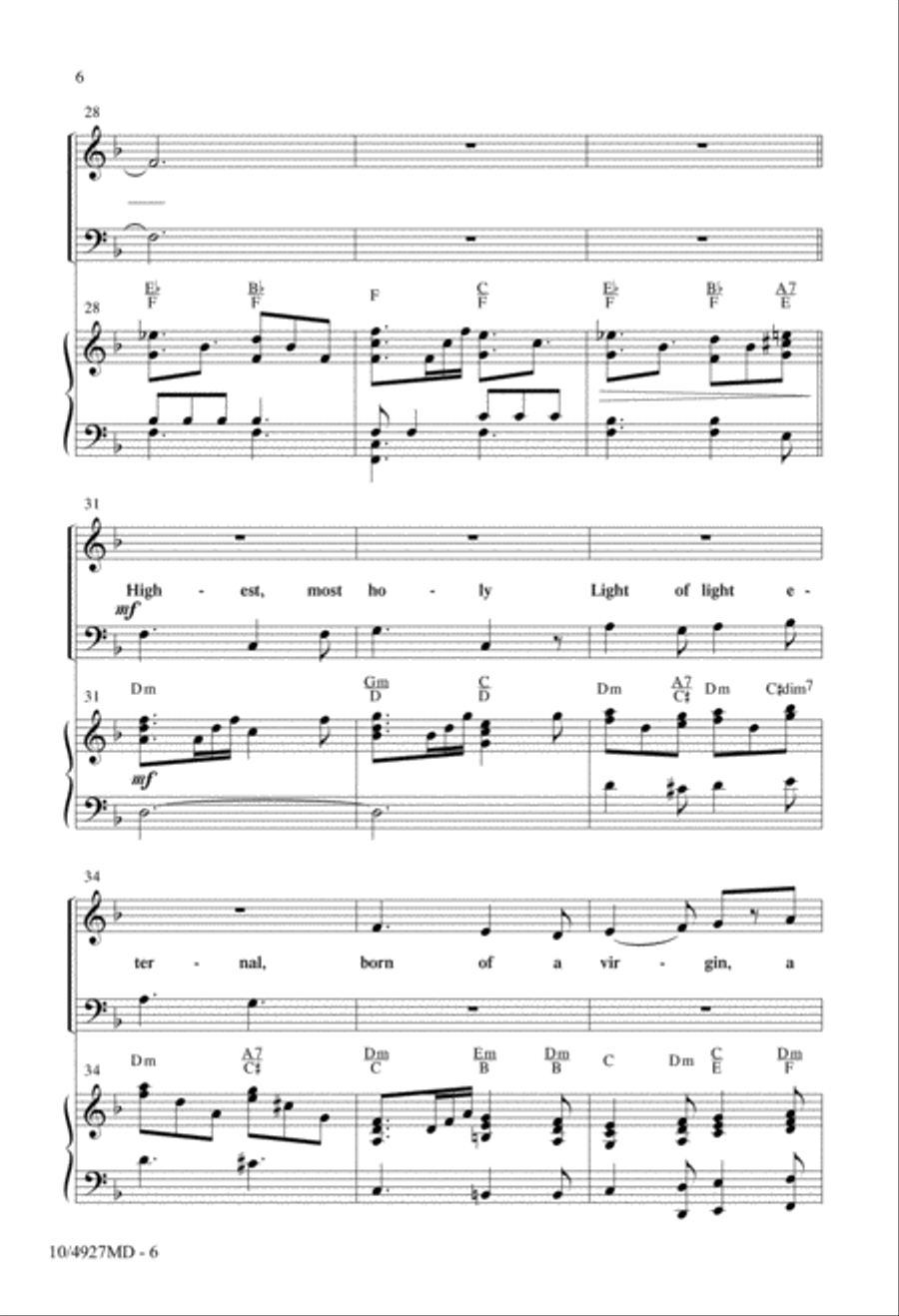Adeste Fideles 4-Part scores gallery preview page 5