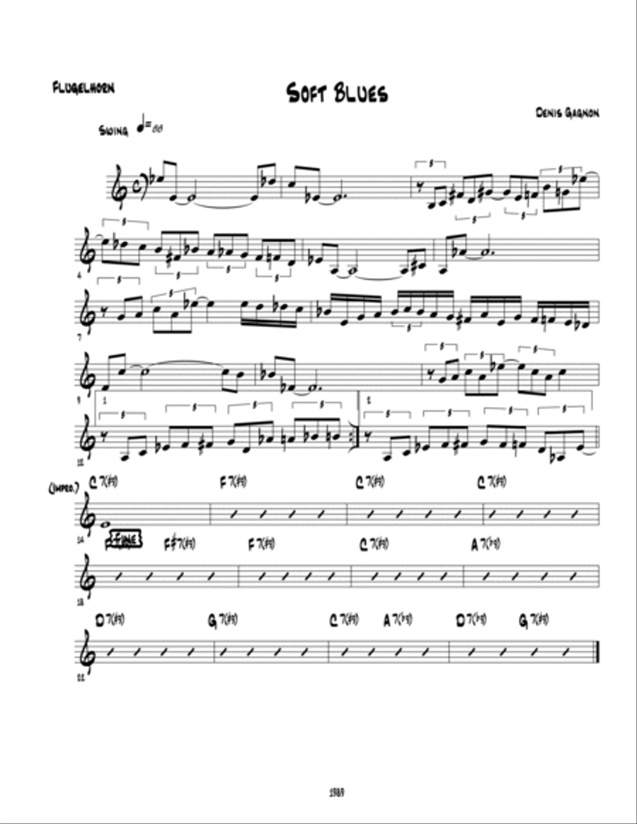 Soft Blues Jazz Ensemble scores gallery preview page 2