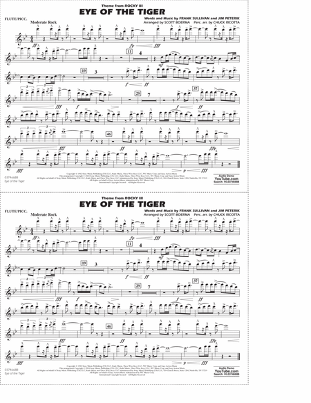 Eye Of The Tiger (arr. Scott Boerma) - Flute/Piccolo