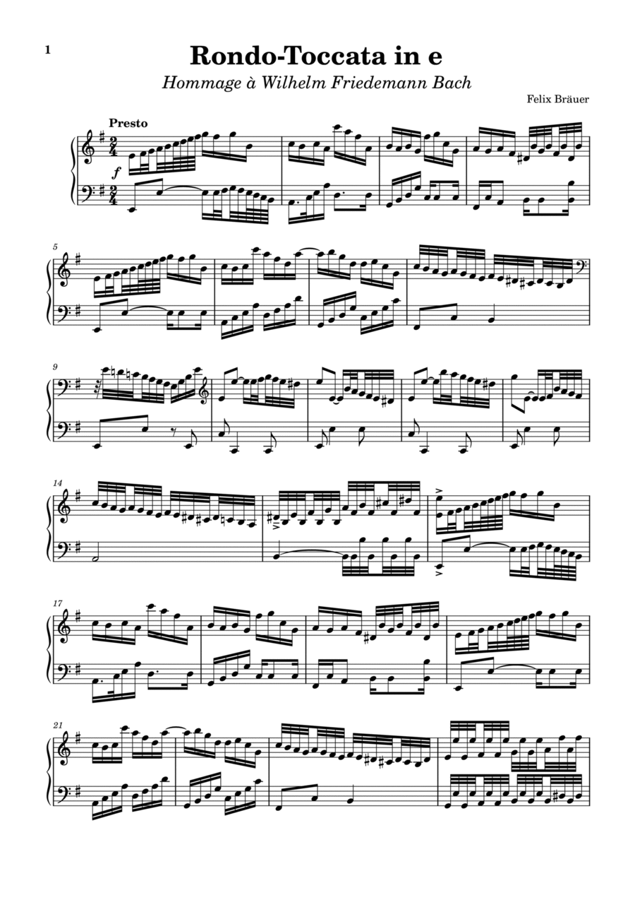 Rondo-Toccata in e