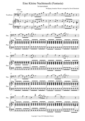 Eine Kleine Nachtmusik (Fantasia) 1st Movement for Trombone and Piano