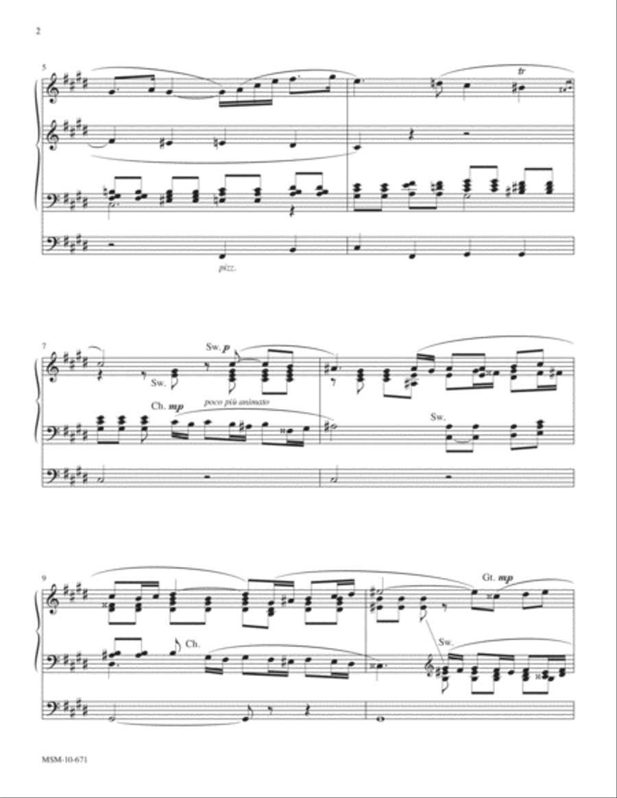 Vocalise Organ scores gallery preview page 2
