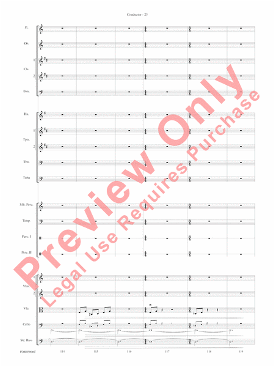 Battle of the Heroes (from Star Wars: Episode III Revenge of the Sith) Full Orchestra scores gallery preview page 26