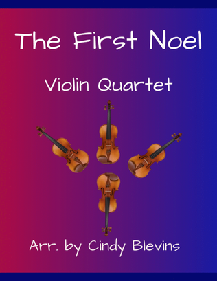 Book cover for The First Noel, for Violin Quartet