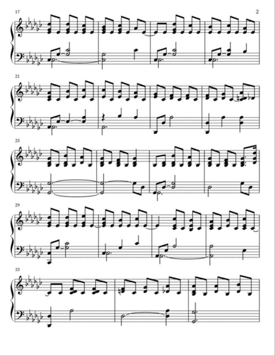 But Nobody Came But Nobody Came Piano Solo scores gallery preview page 2