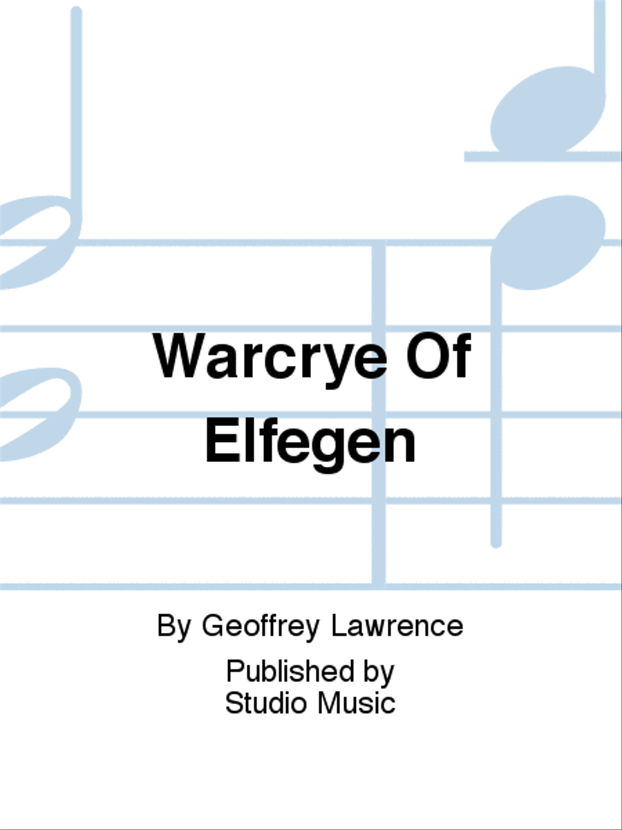 Warcrye Of Elfegen Concert Band scores gallery preview page 1
