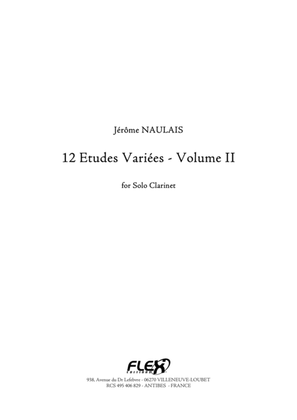 Book cover for 12 Etudes Variees - Volume II