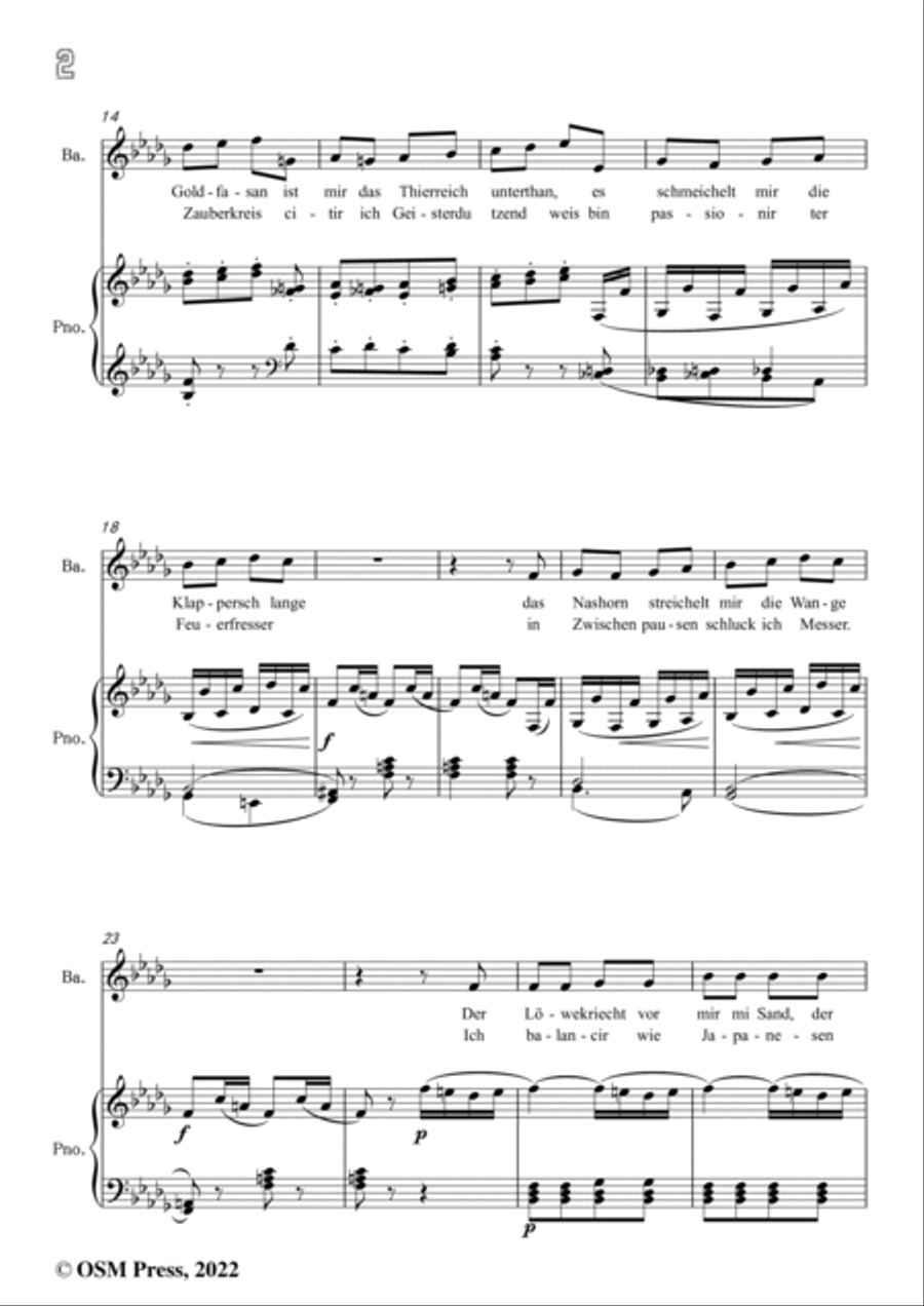 Johann Strauss II-Als flotter Geist,in D flat Major Voice scores gallery preview page 4