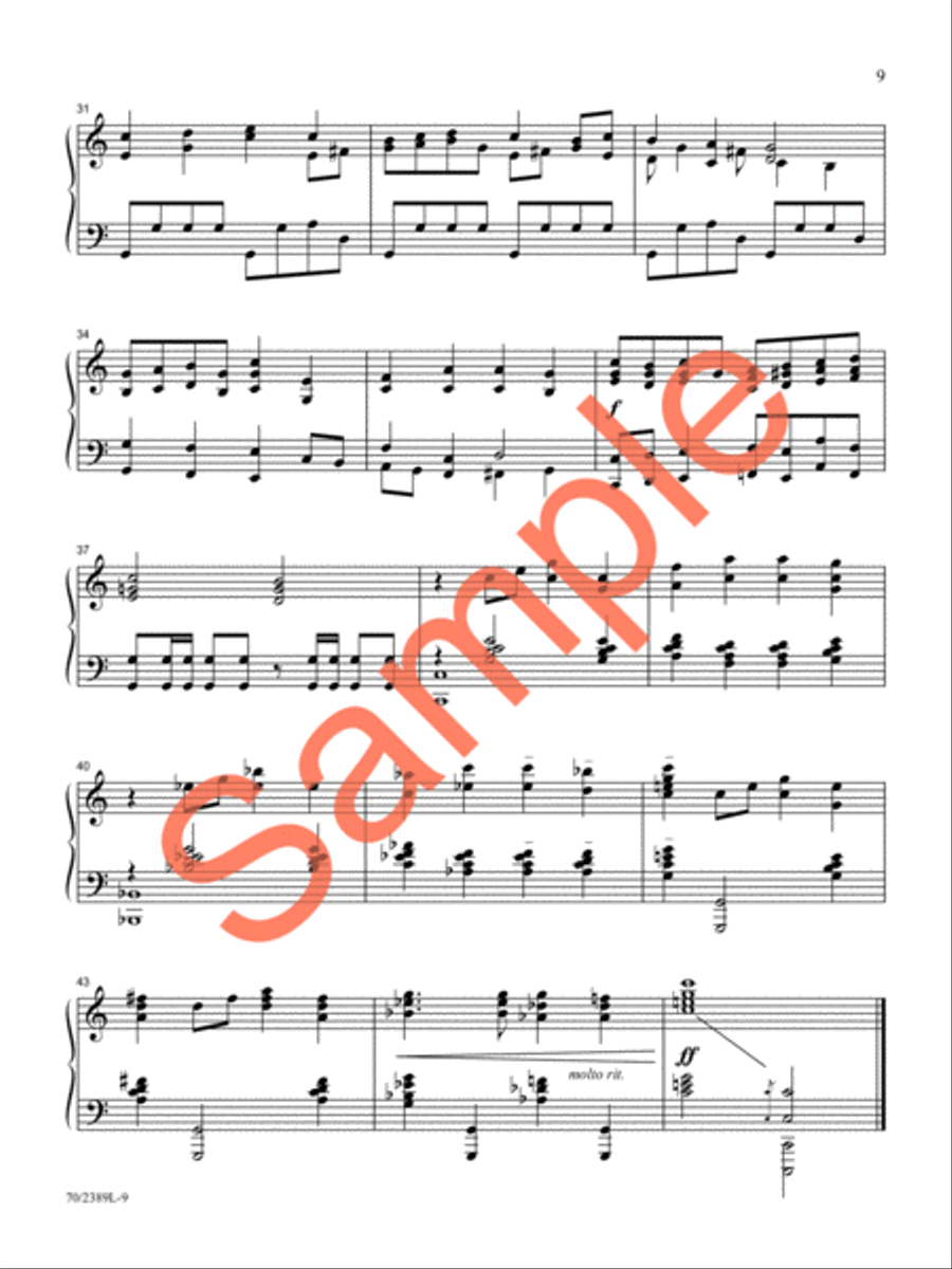 The Rugged Cross, the Empty Tomb Piano Solo scores gallery preview page 8