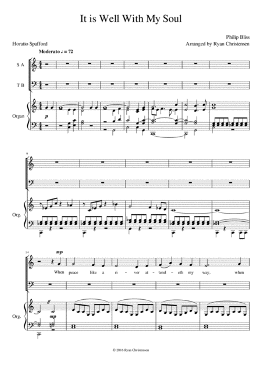 It is Well With My Soul 4-Part scores gallery preview page 3