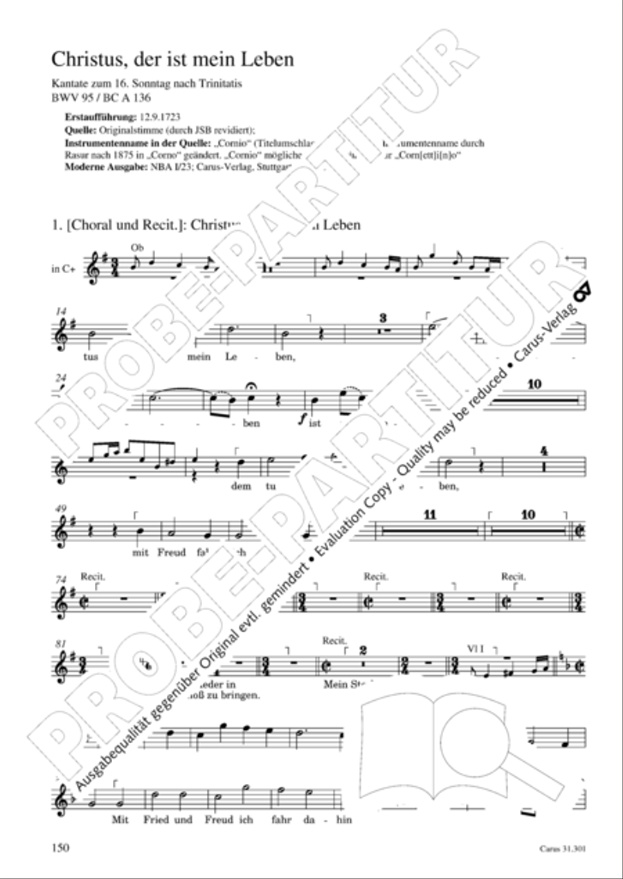 Bach for Brass 1: Cantatas I Voice scores gallery preview page 159