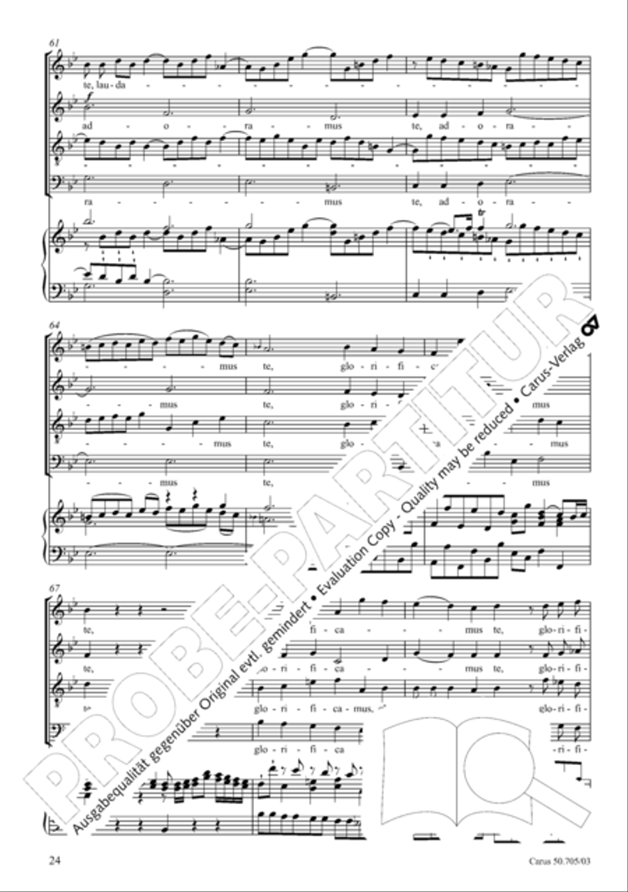 Missa in g. Hasse-Werkausgabe IV/3 4-Part scores gallery preview page 33