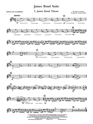 James Bond Suite (Medley): 2nd E-flat Alto Saxophone