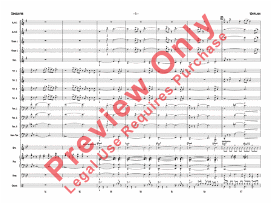 Whiplash (score only) Jazz Ensemble scores gallery preview page 8