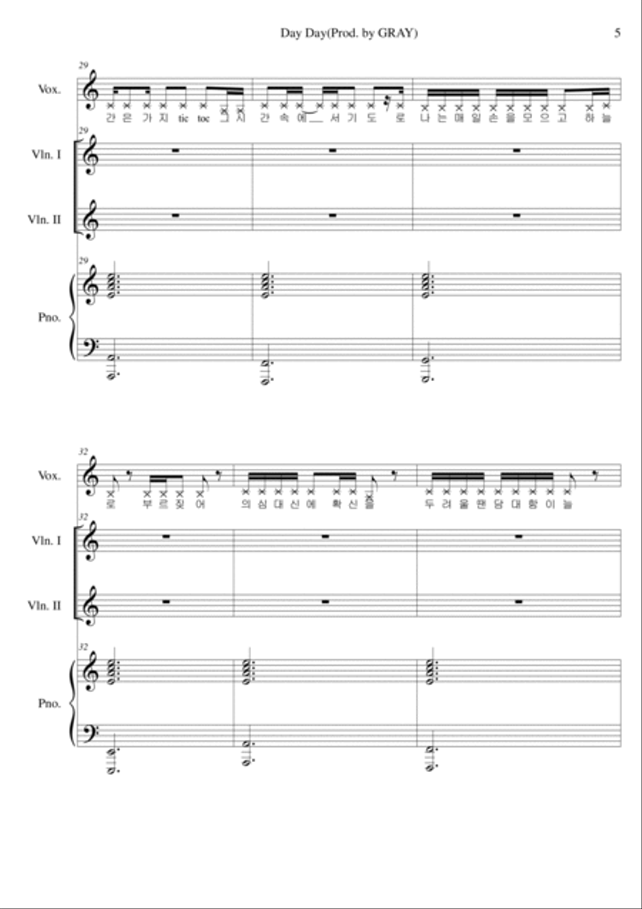 Day Day (Am) Voice scores gallery preview page 5