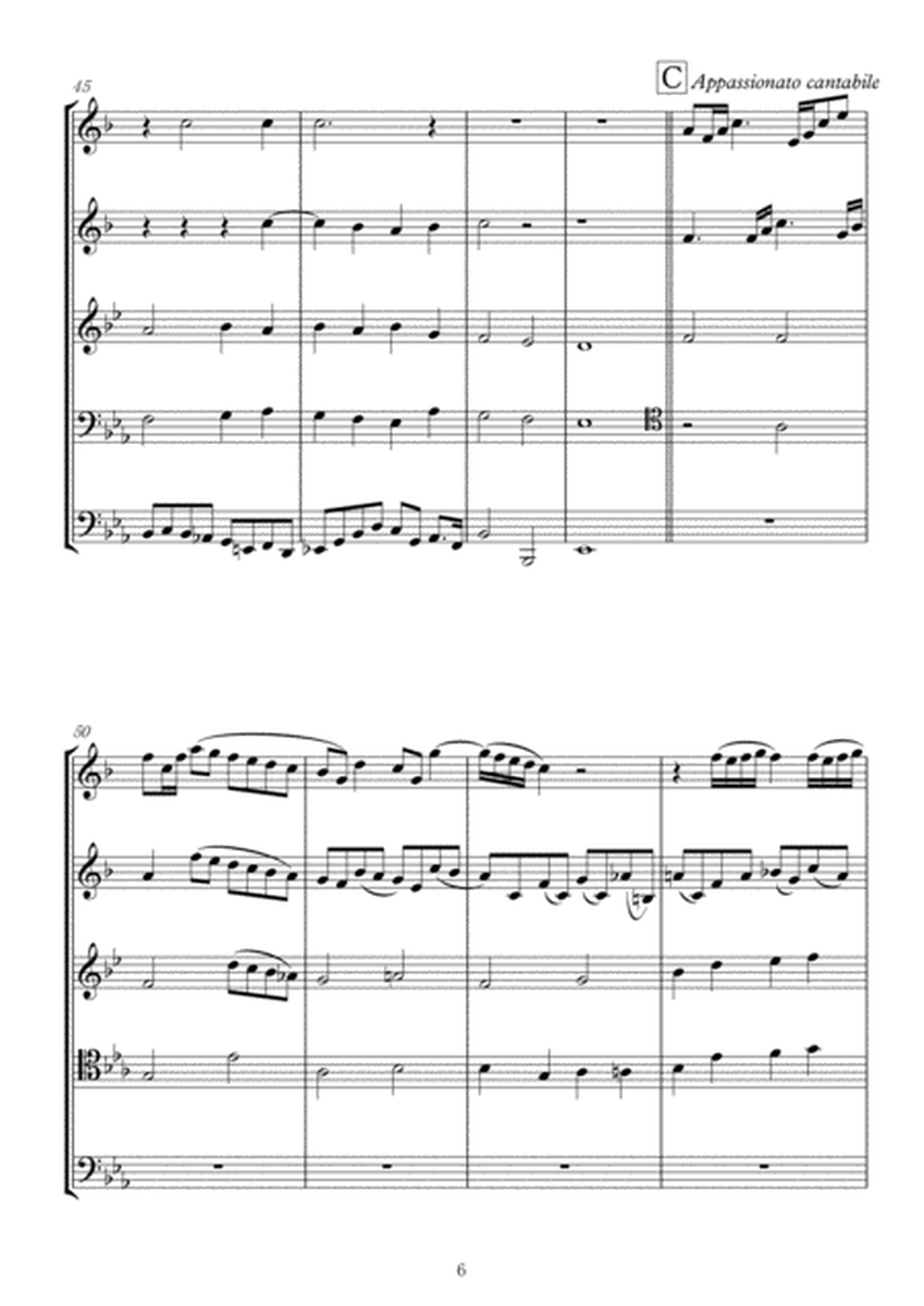 William Henry Monk: "Abide with Me" with 4 variations of chord progression for Brass Quintet image number null