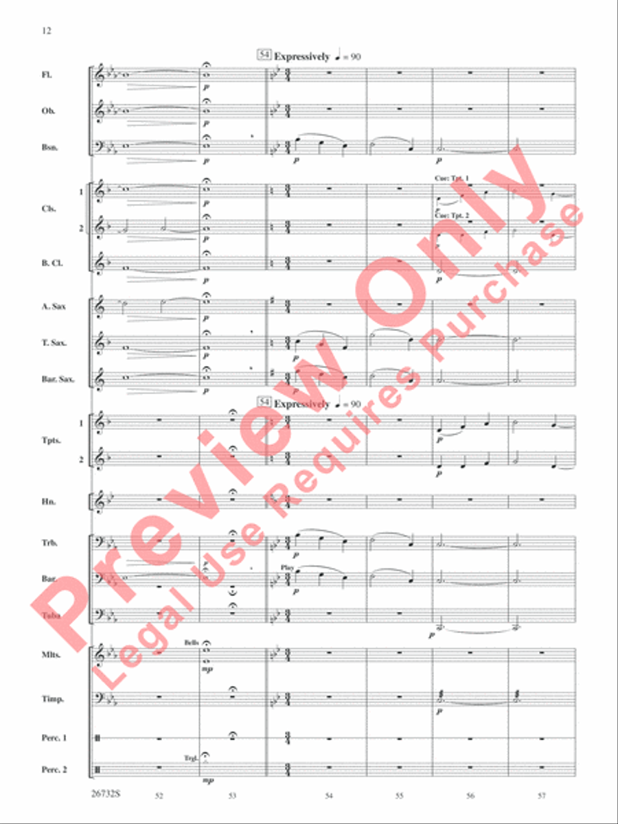 Four Waves Four Waves Concert Band scores gallery preview page 13