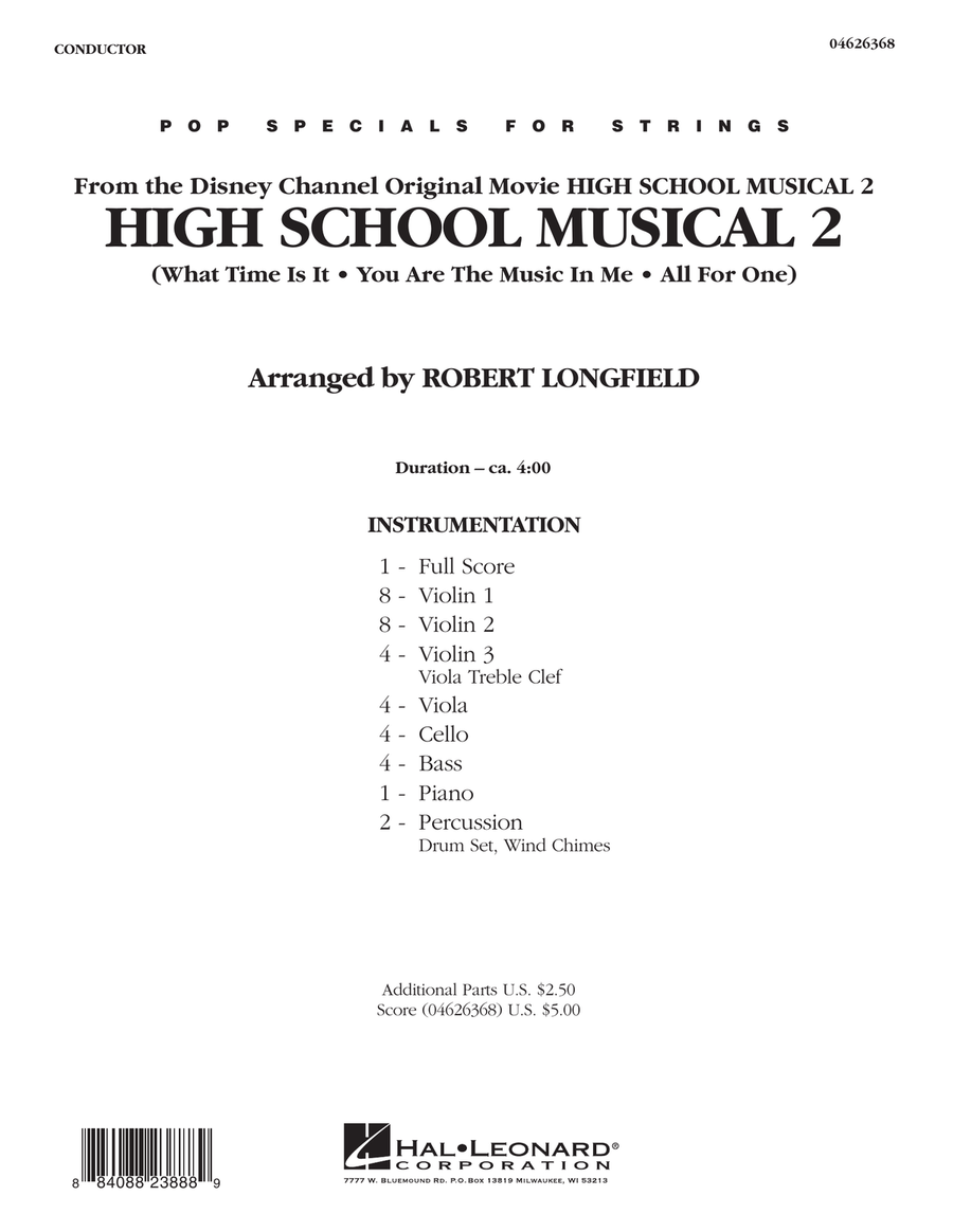 High School Musical 2 - Full Score Orchestra scores gallery preview page 1