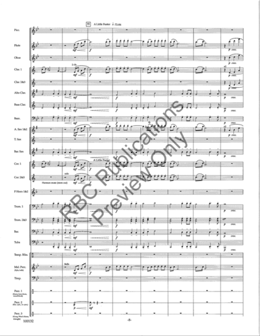 Dance Of Fire Concert Band scores gallery preview page 11