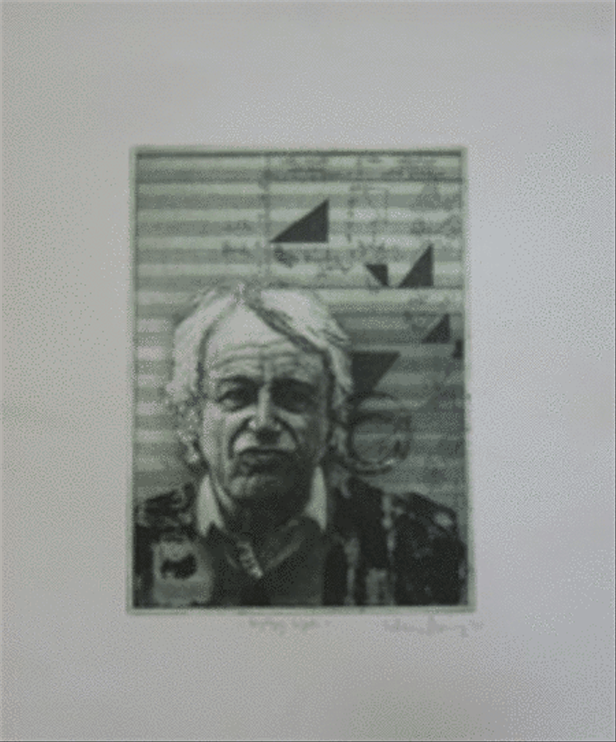 Ligeti-portrait (repr.orig.etching) School and Community scores gallery preview page 1