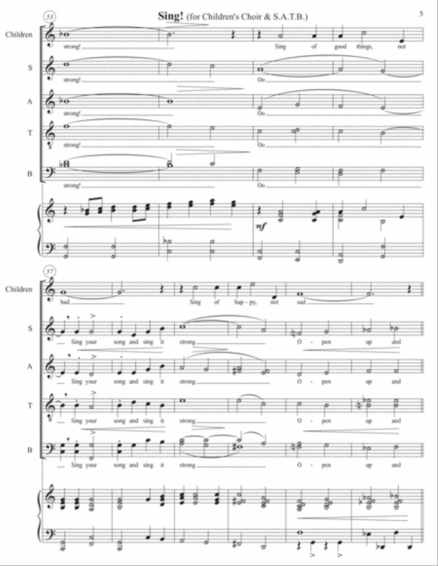 Sing Sing 4-Part scores gallery preview page 6