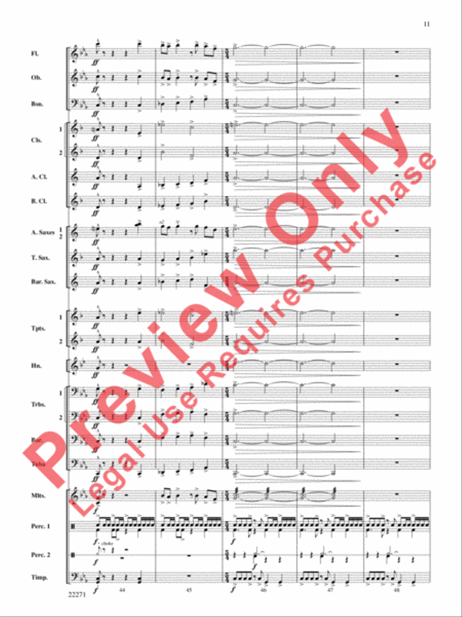 Nemesis Concert Band scores gallery preview page 12