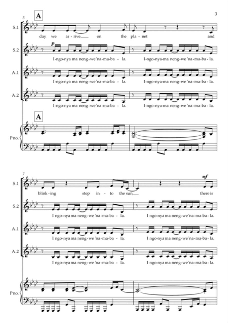 Circle Of Life SSA scores gallery preview page 3