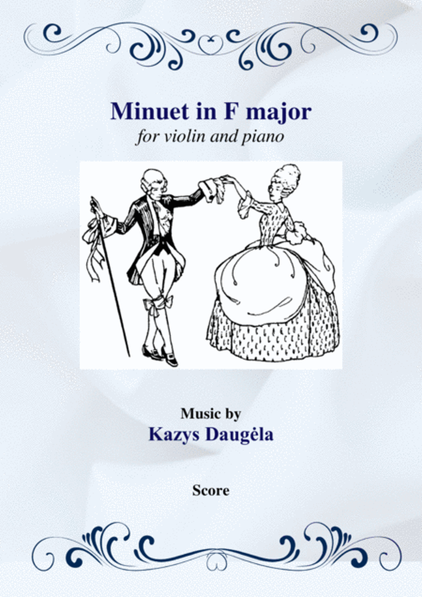 Minuet in F major for Violin and Piano image number null