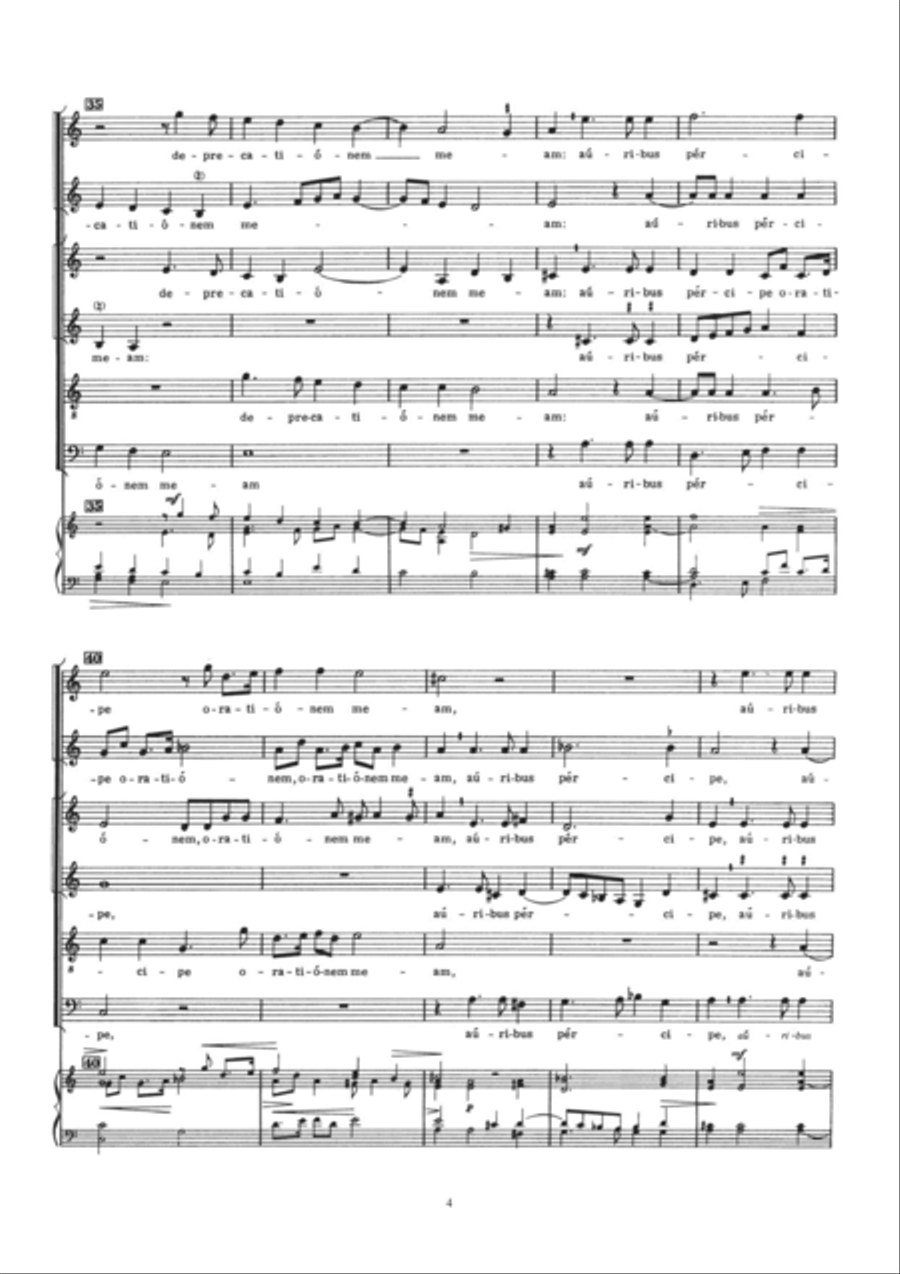 Exaudi Domine 4-Part scores gallery preview page 4
