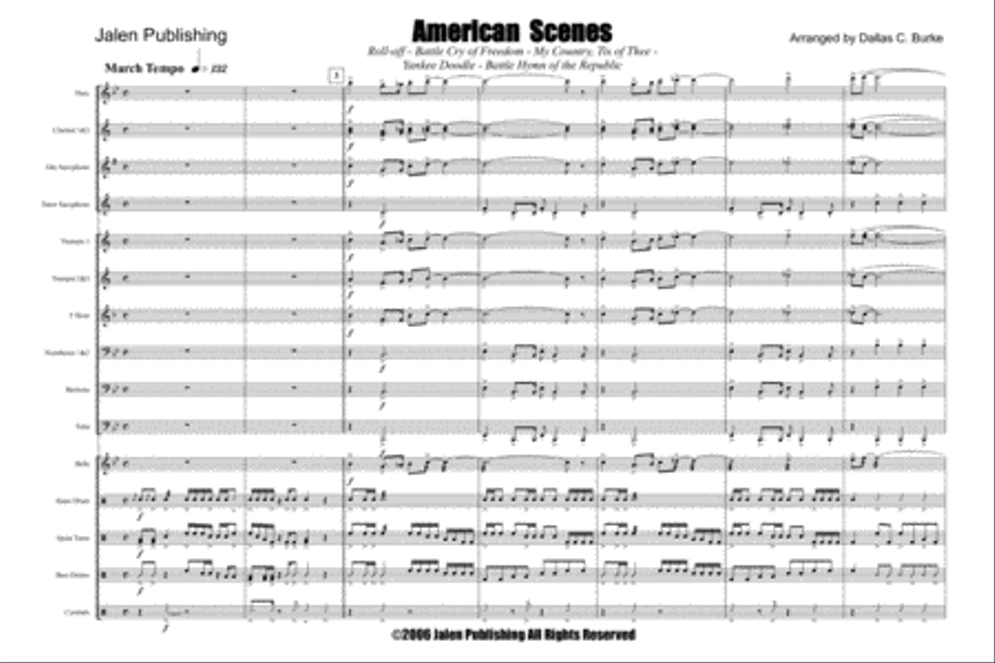 American Scenes Marching Band scores gallery preview page 2